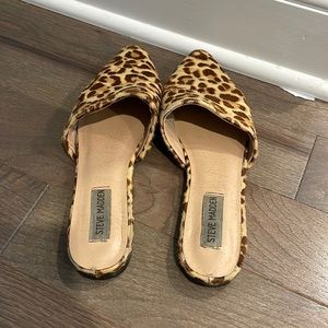 Steve Madden leopard mules